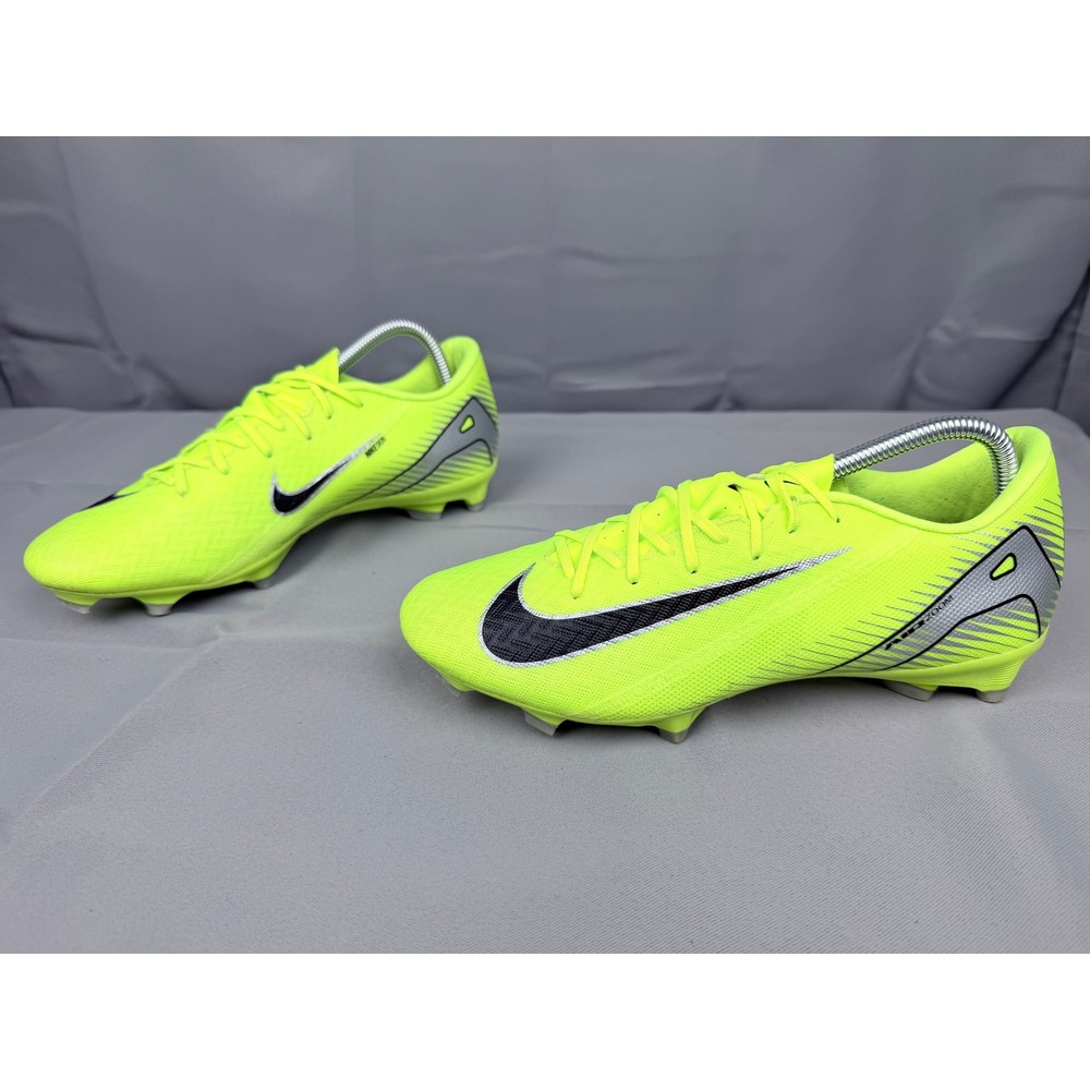 Nike Mercurial Air Zoom Soccer Cleats Volt Black Silver FQ8374-700 Mens 8.5 - Picture 4 of 8
